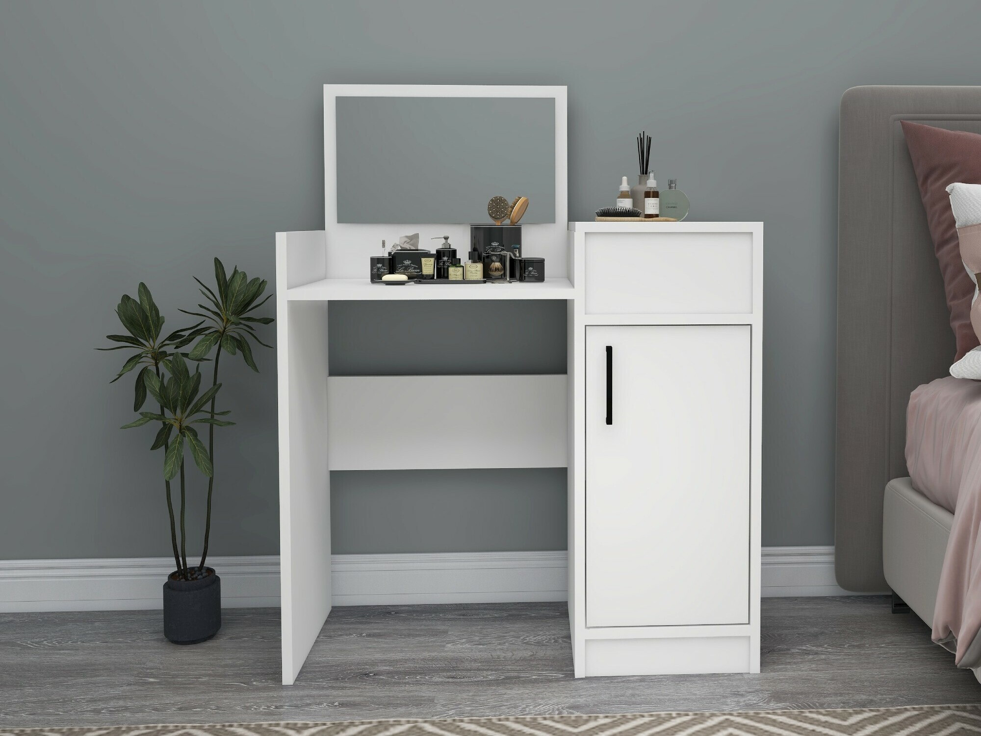 Toaletni stolić Kailua 2161 (Bijela)