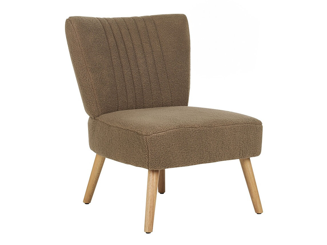 Fotelja Berwyn 1131 (Smeđa + Svijetlo drvo)