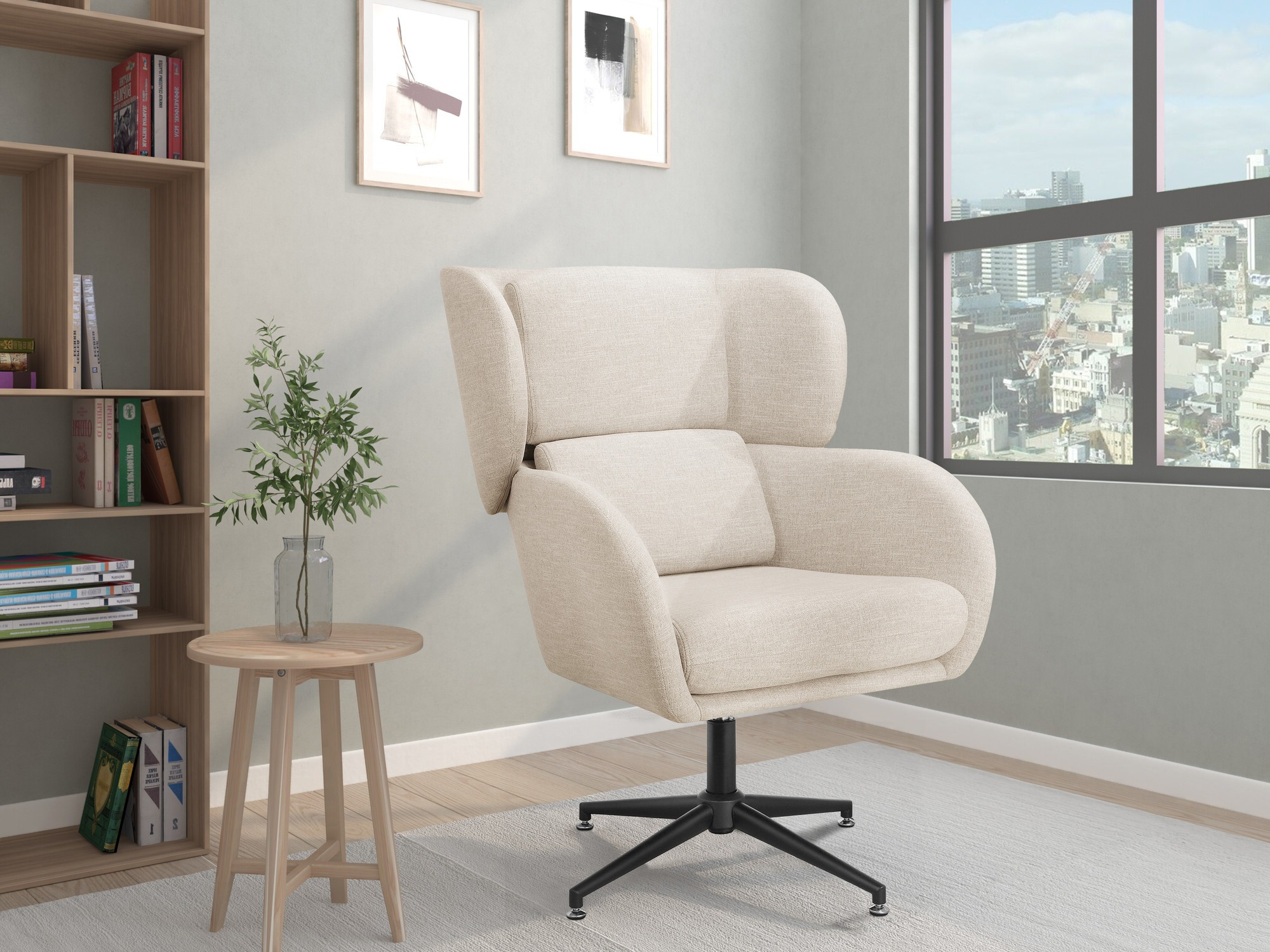 Fotelja Denton 1333 (Krem)