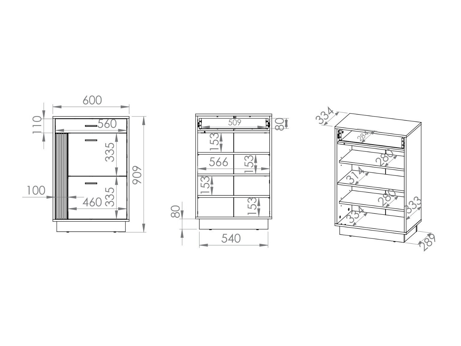 Ormarić za cipele Revcire 103