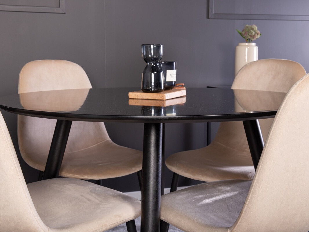 Blagovaonski set Dallas 348 (Bež + Crna)