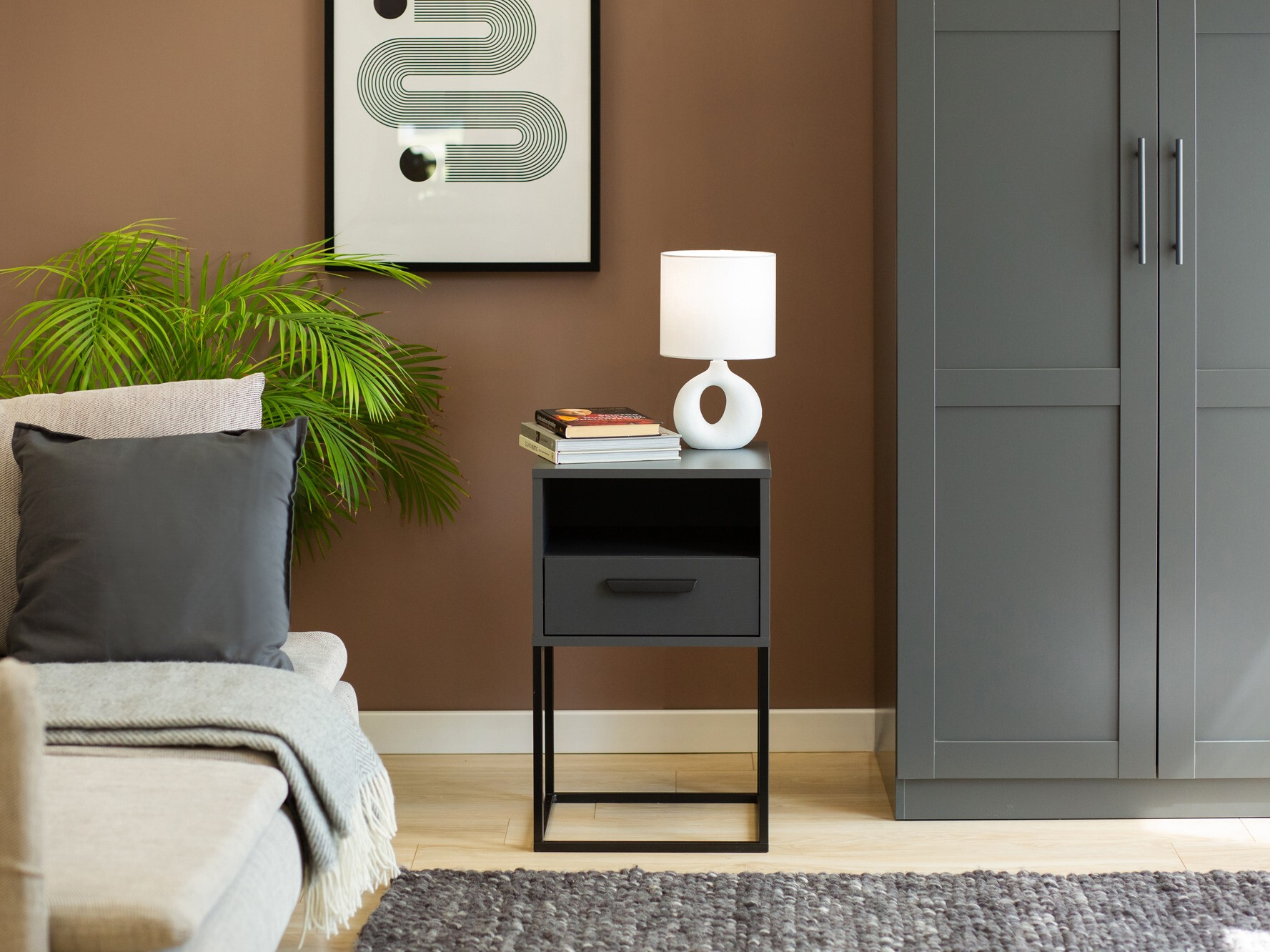 Noćni ormarić Bristol 193 (Antracit)