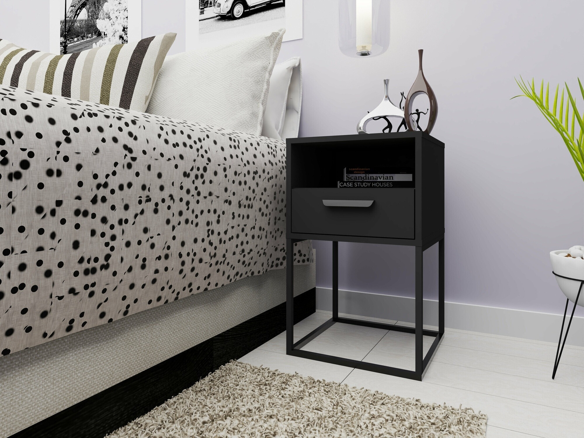 Noćni ormarić Bristol 193 (Antracit)