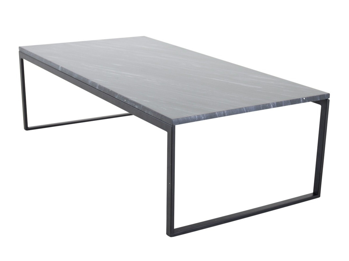 Stolić za kavu Dallas 179 (Sivi mramor + Crna)