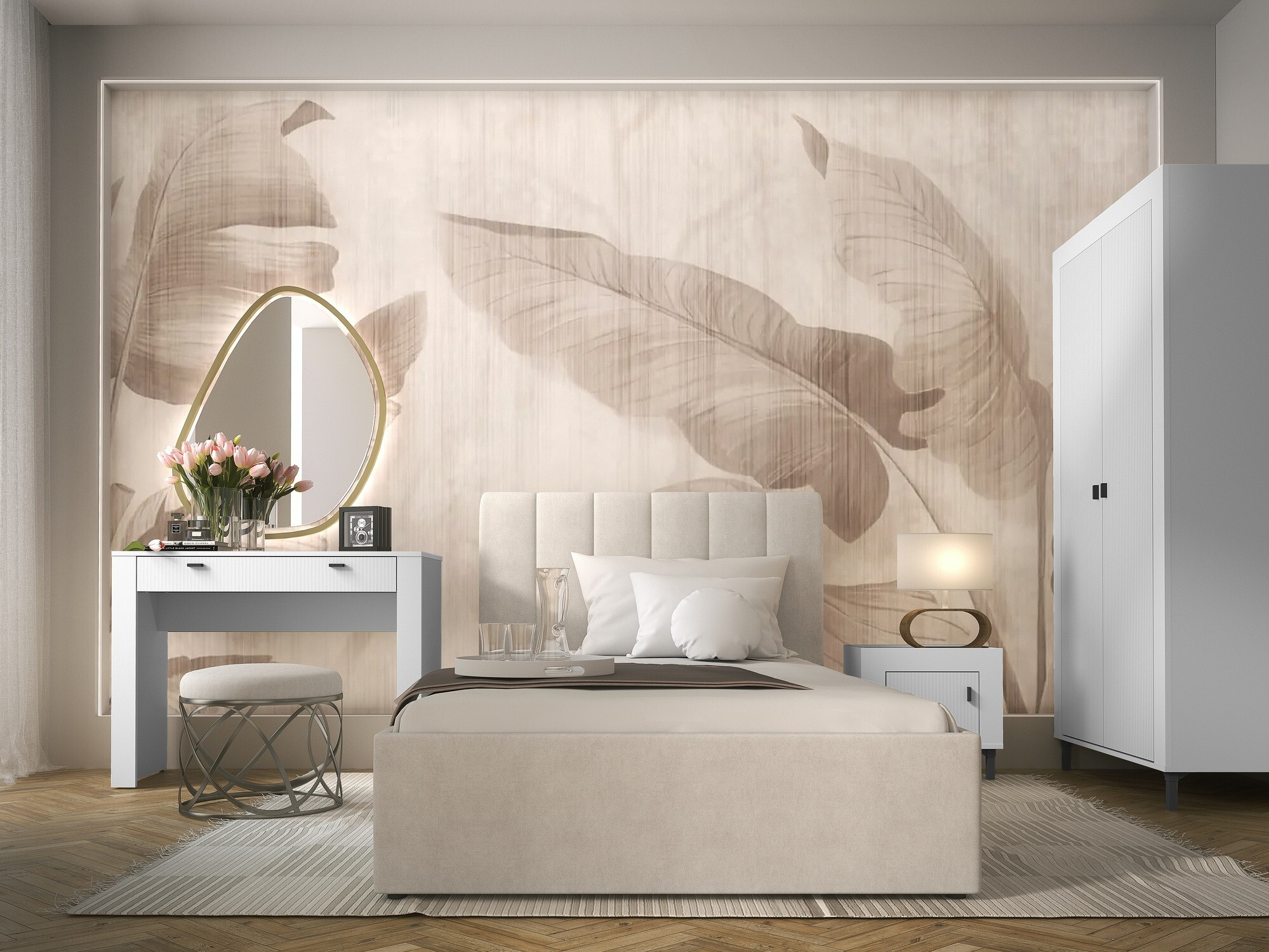 Toaletni stolić Mormavu 108 (Mat bijela)