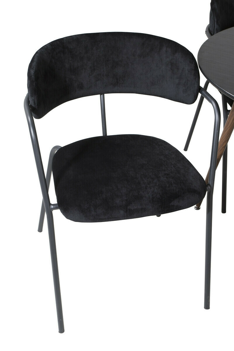 Blagovaonski set Dallas 285 (Crna + Orah)