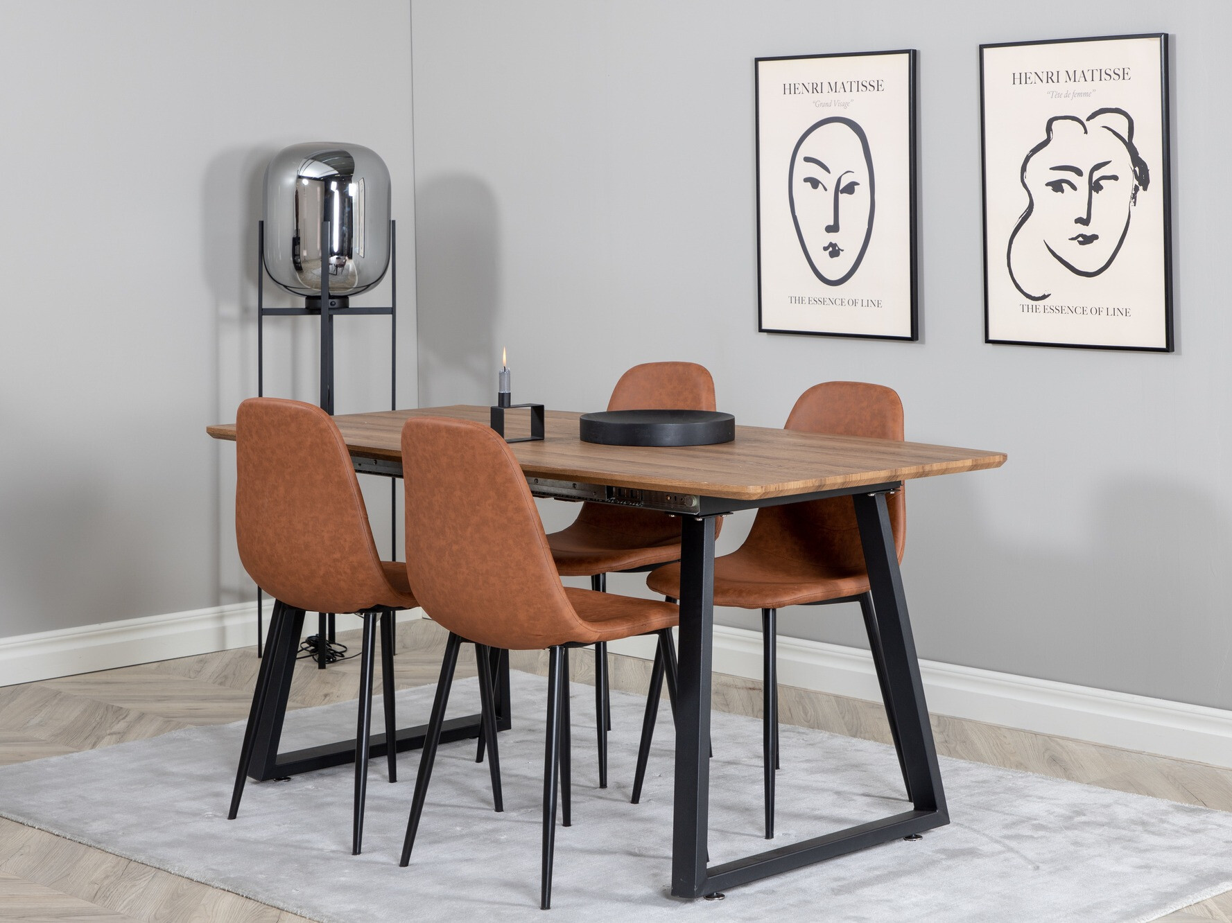 Blagovaonski set Dallas 330 (Smeđa + Crna)