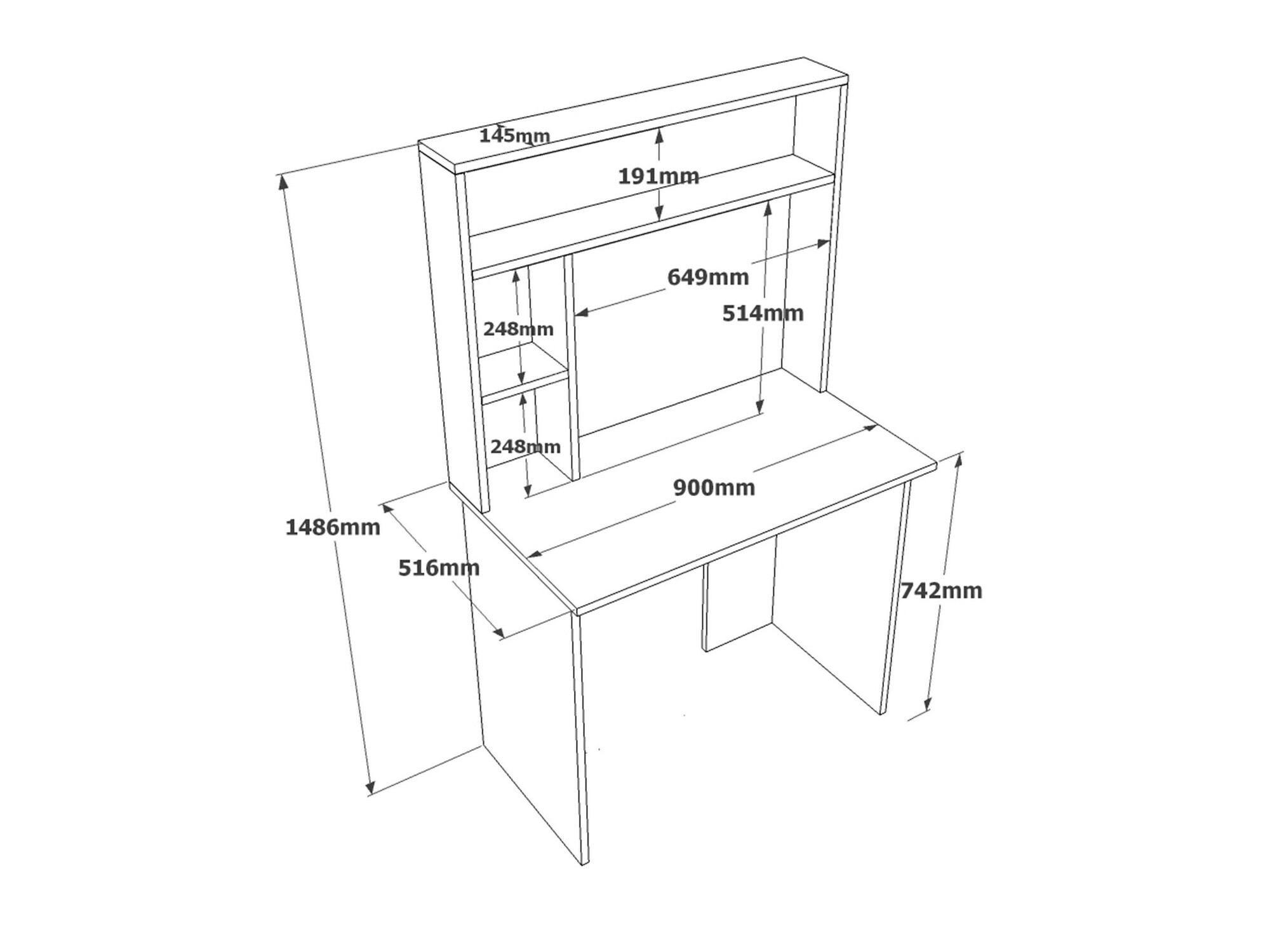 Uredski stol Asheboro 117 (Antracit + Bor)