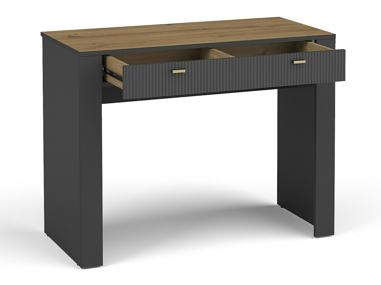 Set za spavaću sobu Mormavu 112 (Mat crna + Siva)