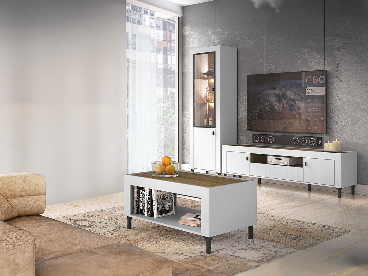 Set za dnevni boravak Mormavu 114 (Mat bijela)