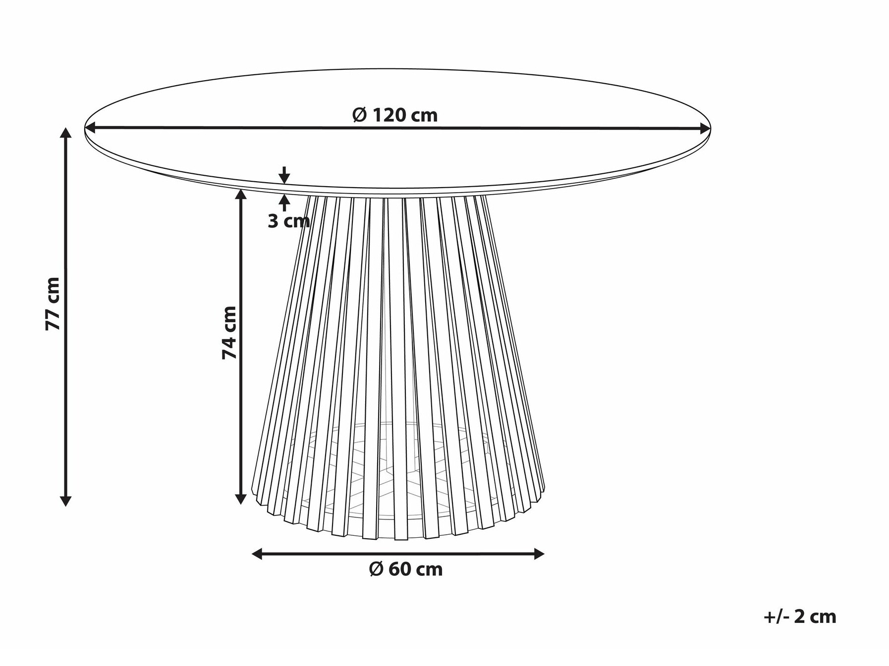 Stol Berwyn 2141 (Tamno drvo)