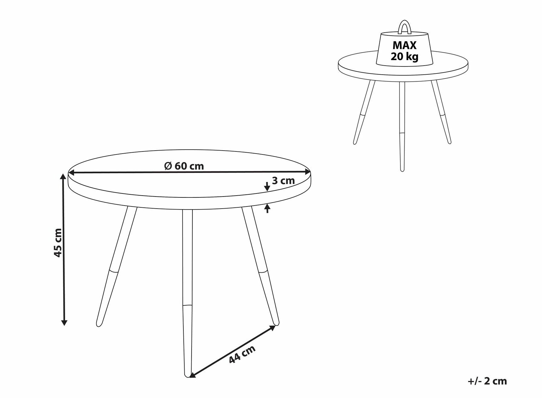 Stolić za kavu Berwyn 2145