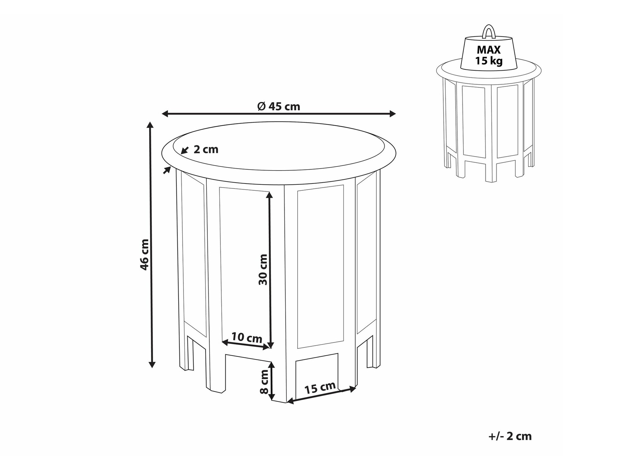 Pomoćni stolić Berwyn 2148