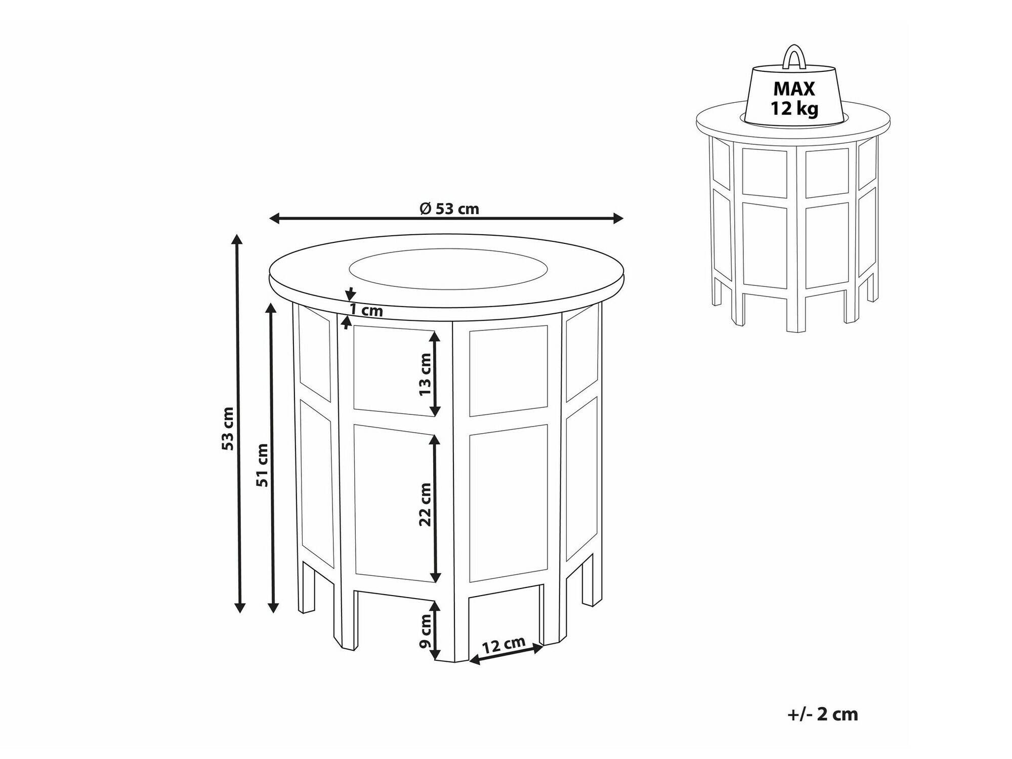 Stolić za kavu Berwyn 2150