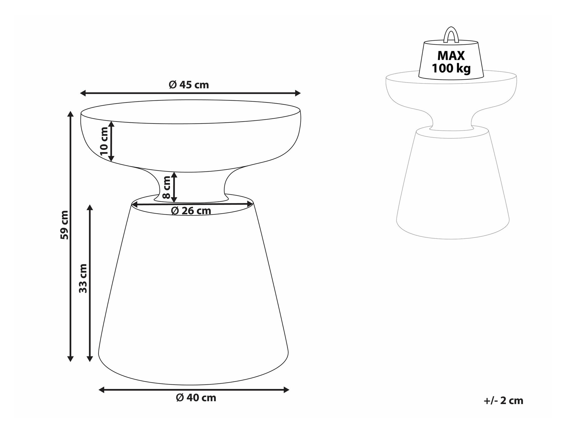Pomoćni stolić Berwyn 2158