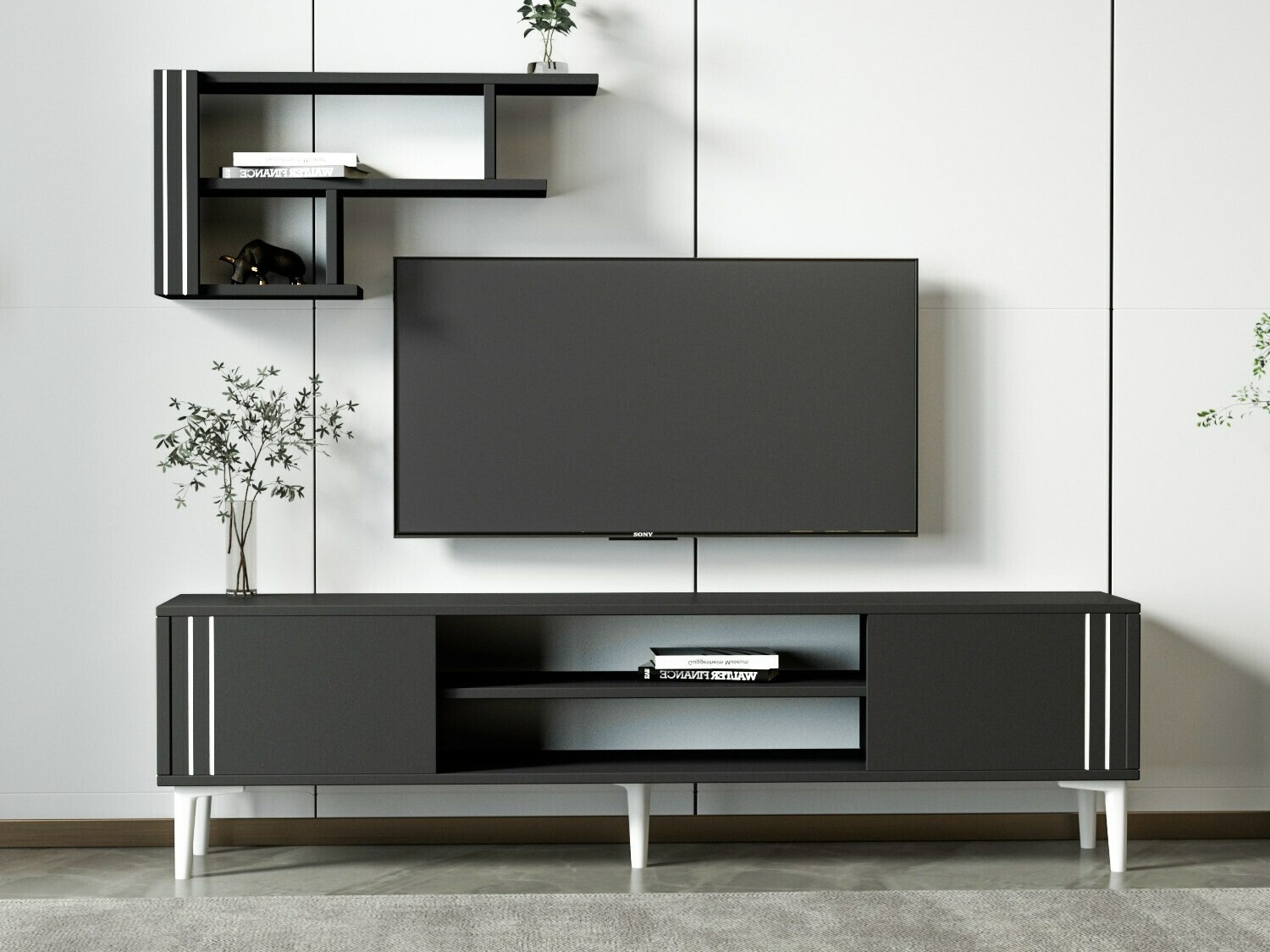 Set za dnevni boravak Kailua 2211 (Antracit)