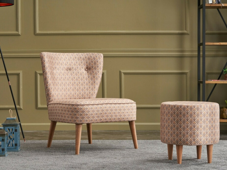 Fotelja Altadena 462 (Svijetlo smeđa)