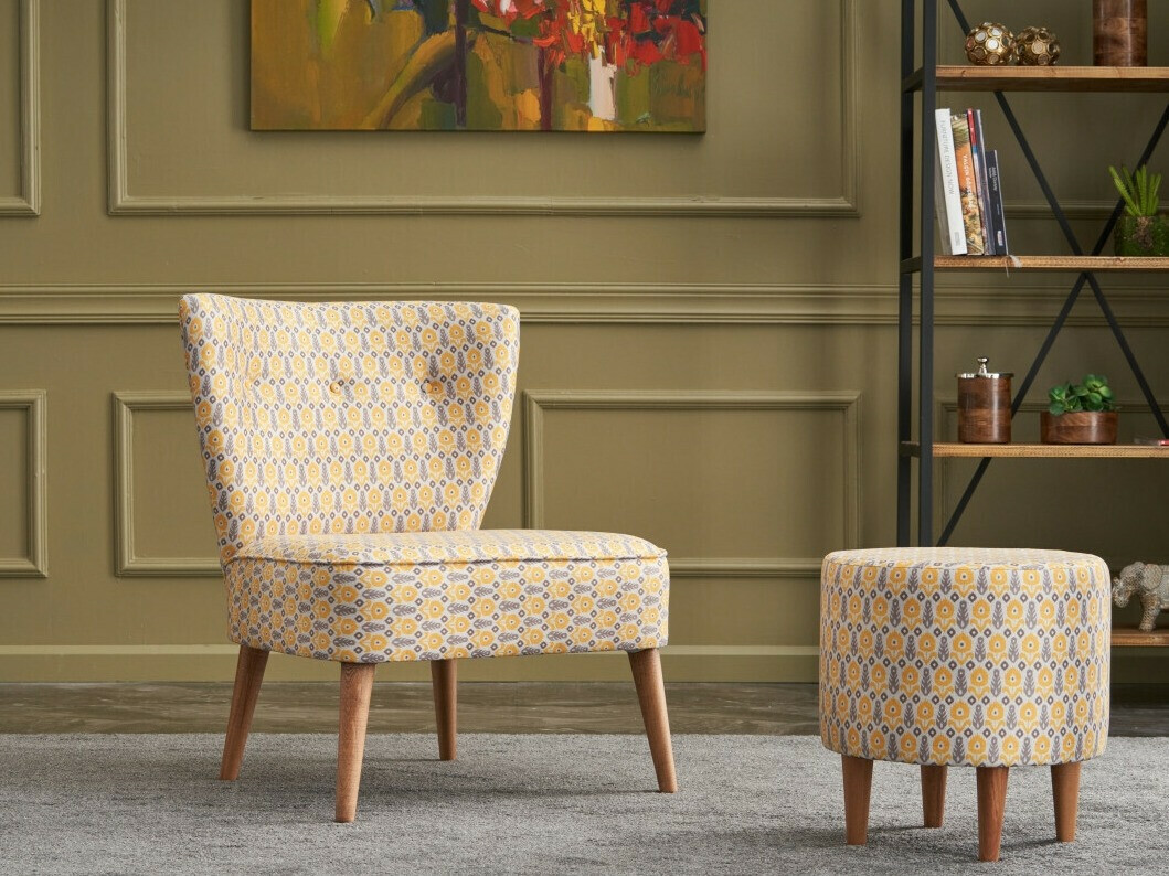 Fotelja Altadena 462 (Svijetlo žuta)