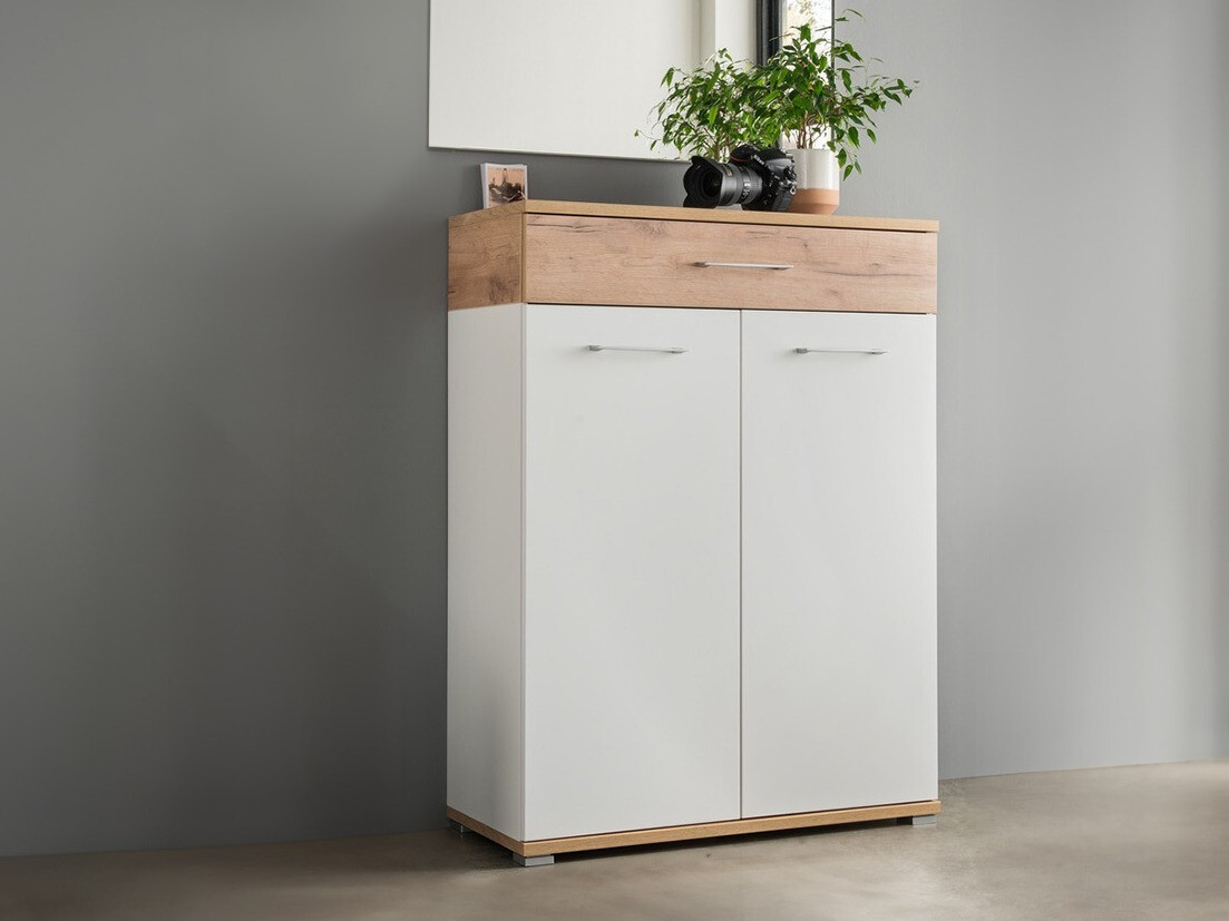 Komoda Nuveno 100 (Bijela + Navarra hrast)