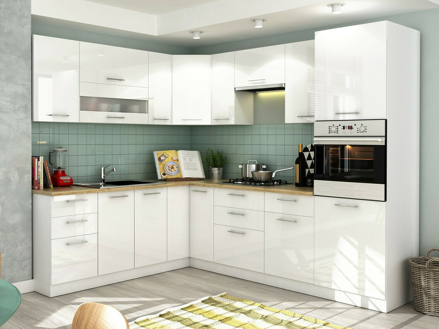 Modularan zidni ormarić Tiffa White 125