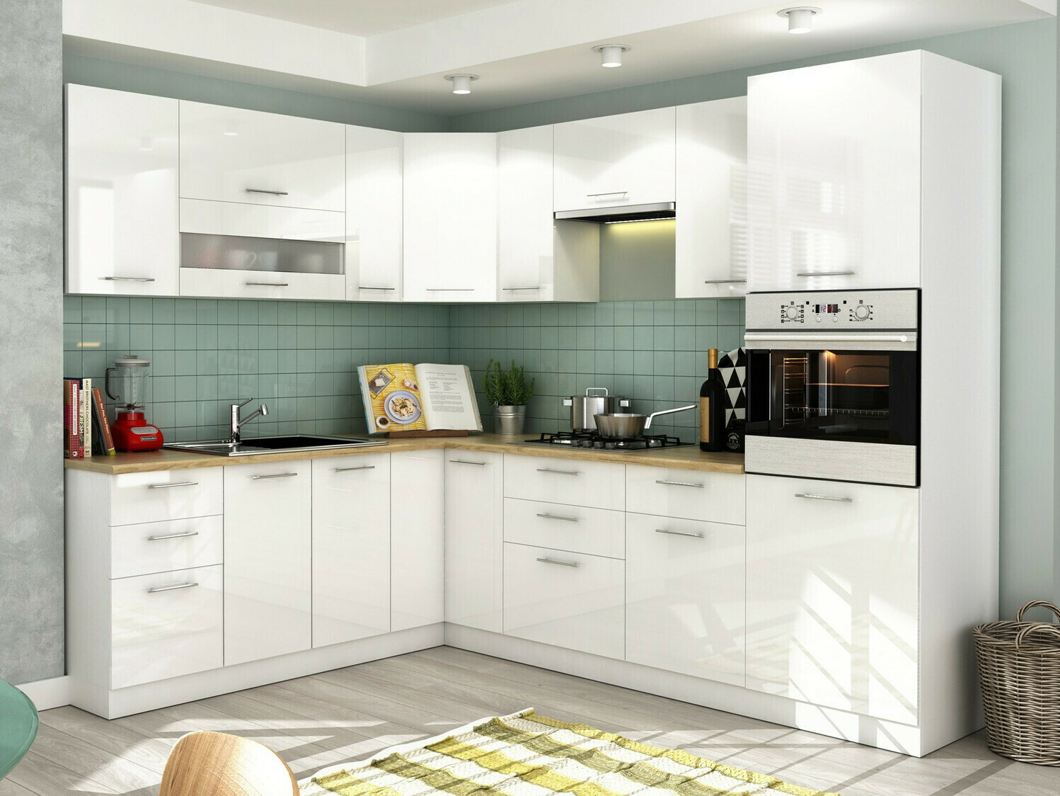 Modularan zidni ormarić Tiffa White 128