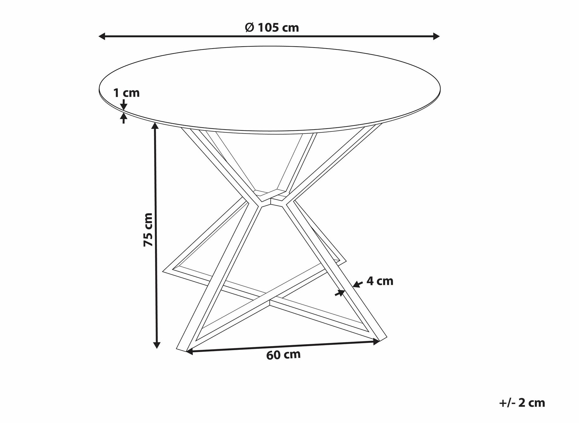 Stol Berwyn 2173 (Crna + Zlatna)