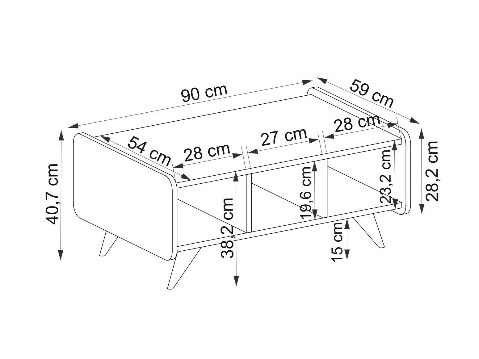 Stolić za kavu Asheboro 137