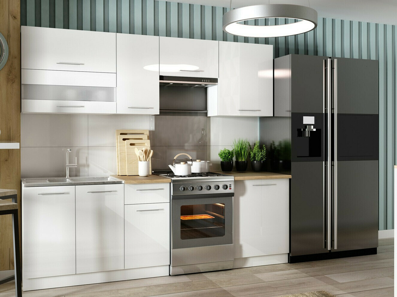 Modularan zidni ormarić Tiffa White 129