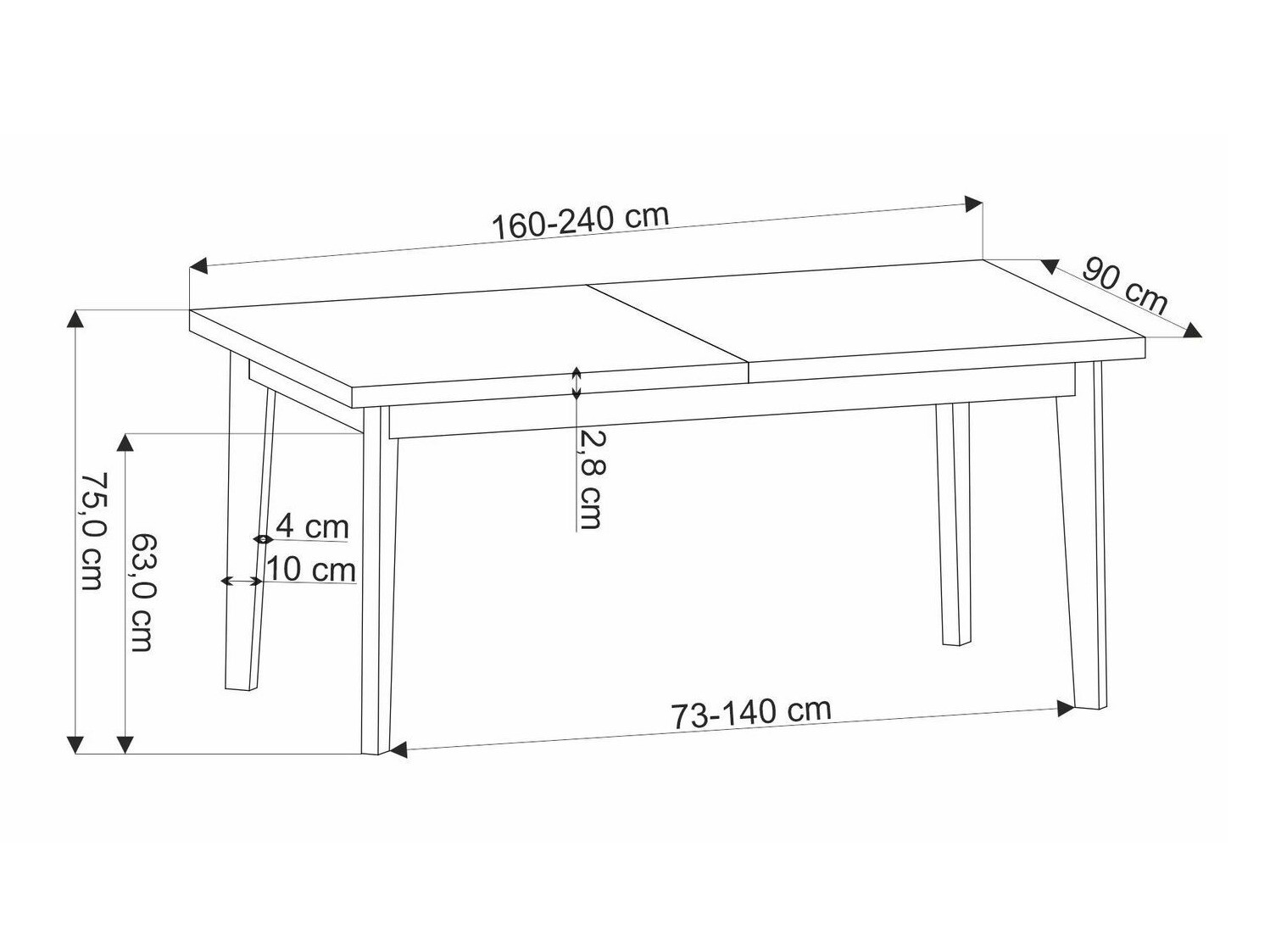 Stol Houston 1751 (Crna + Hrast)