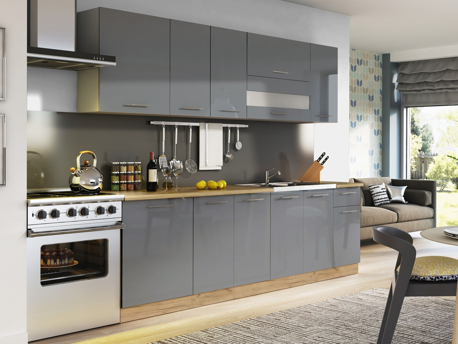 Vrata za ugradbenu perilicu Tiffa Grey 124