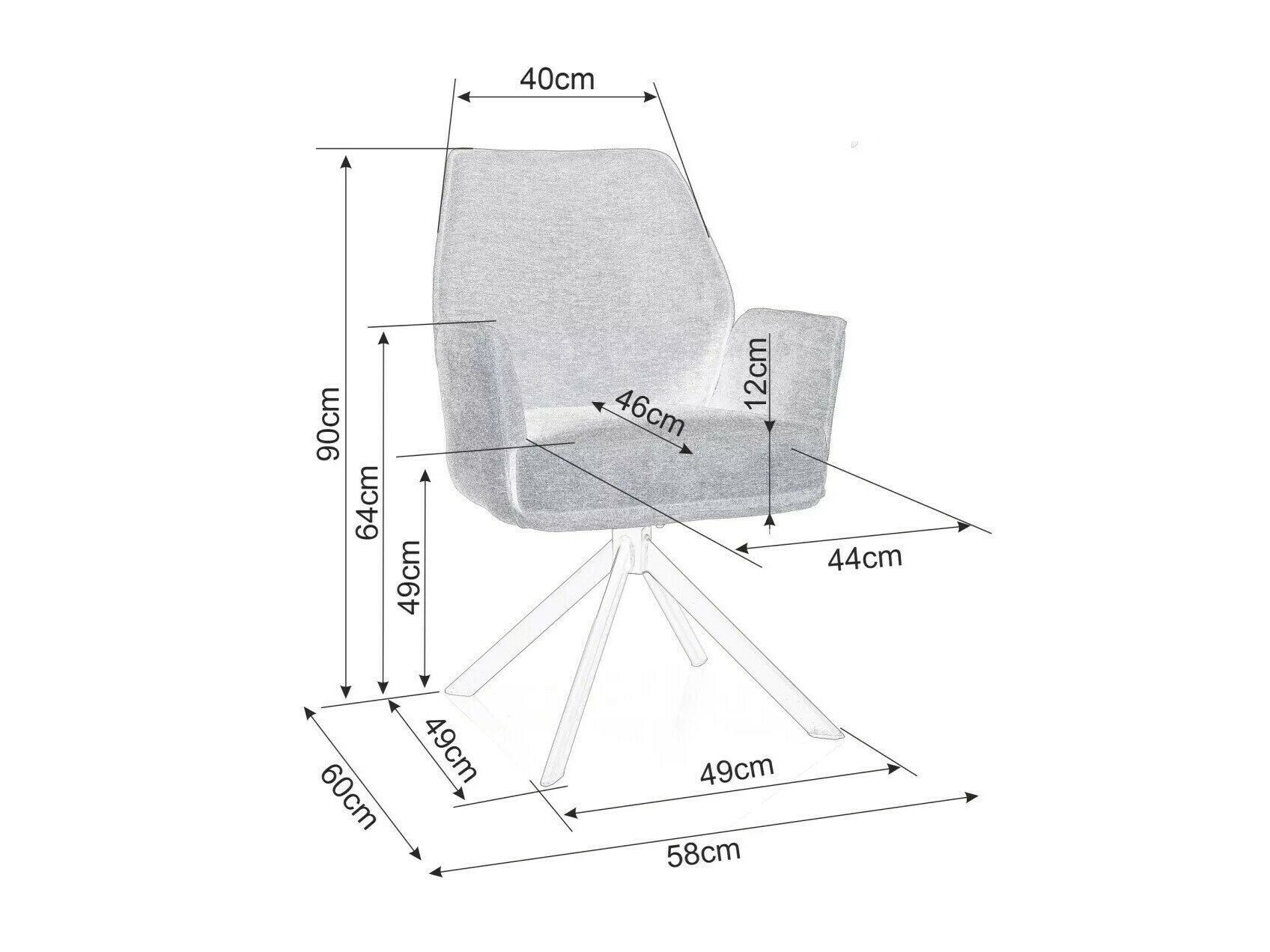Stolica Detroit 423 (Bež)