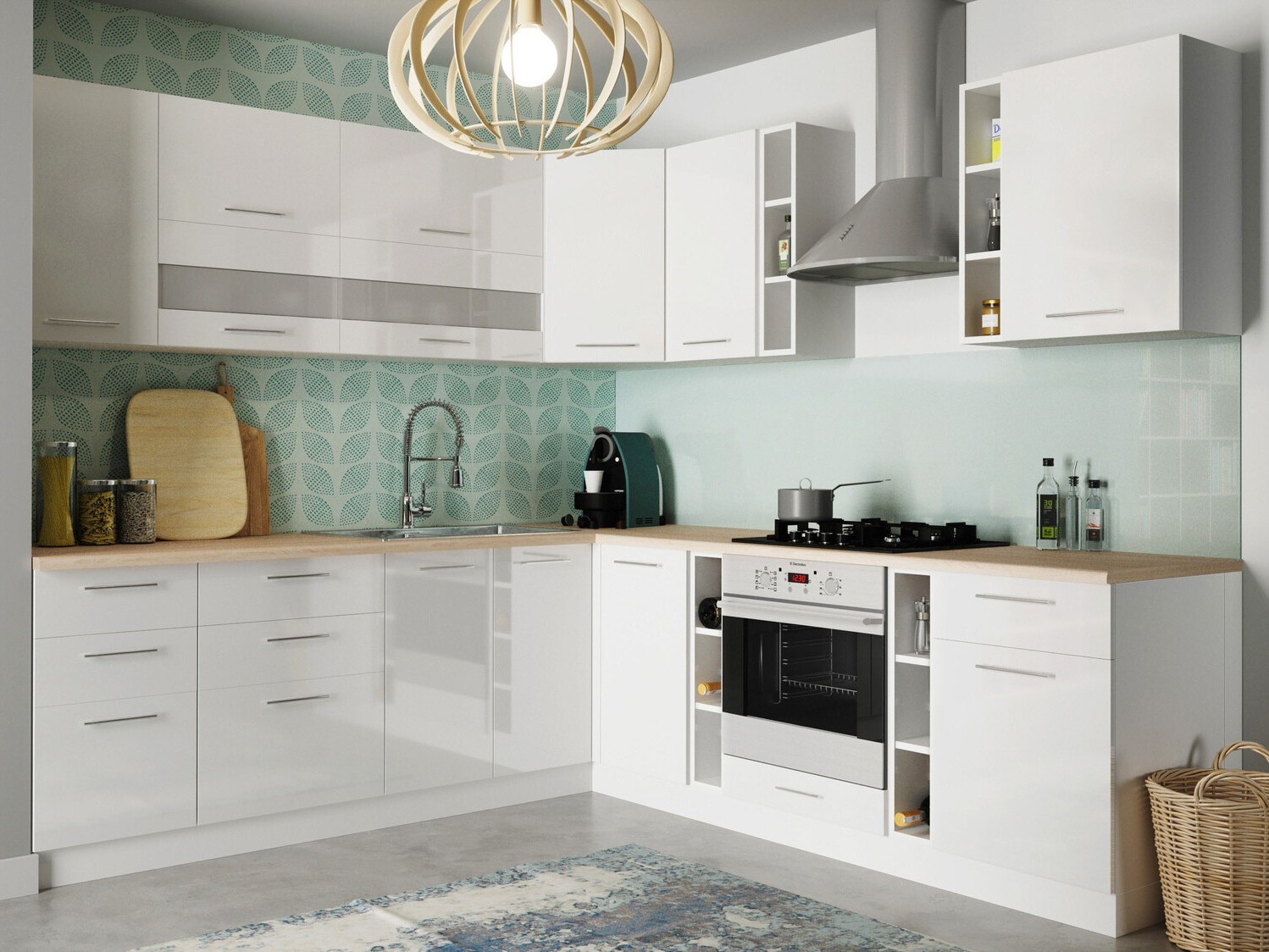 Modularni ormarić s ladicama Tiffa White 145