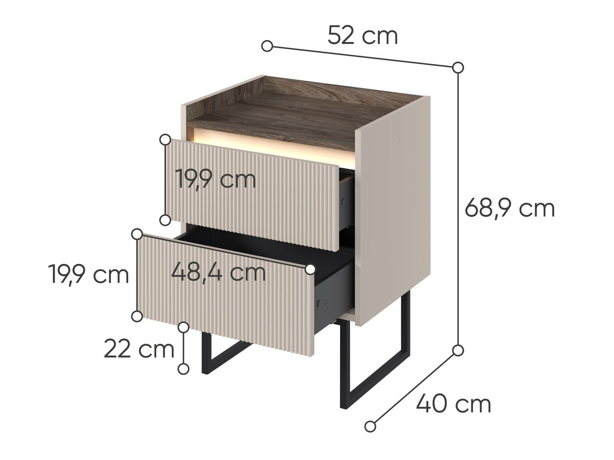 Noćni ormarić Elbtei 108