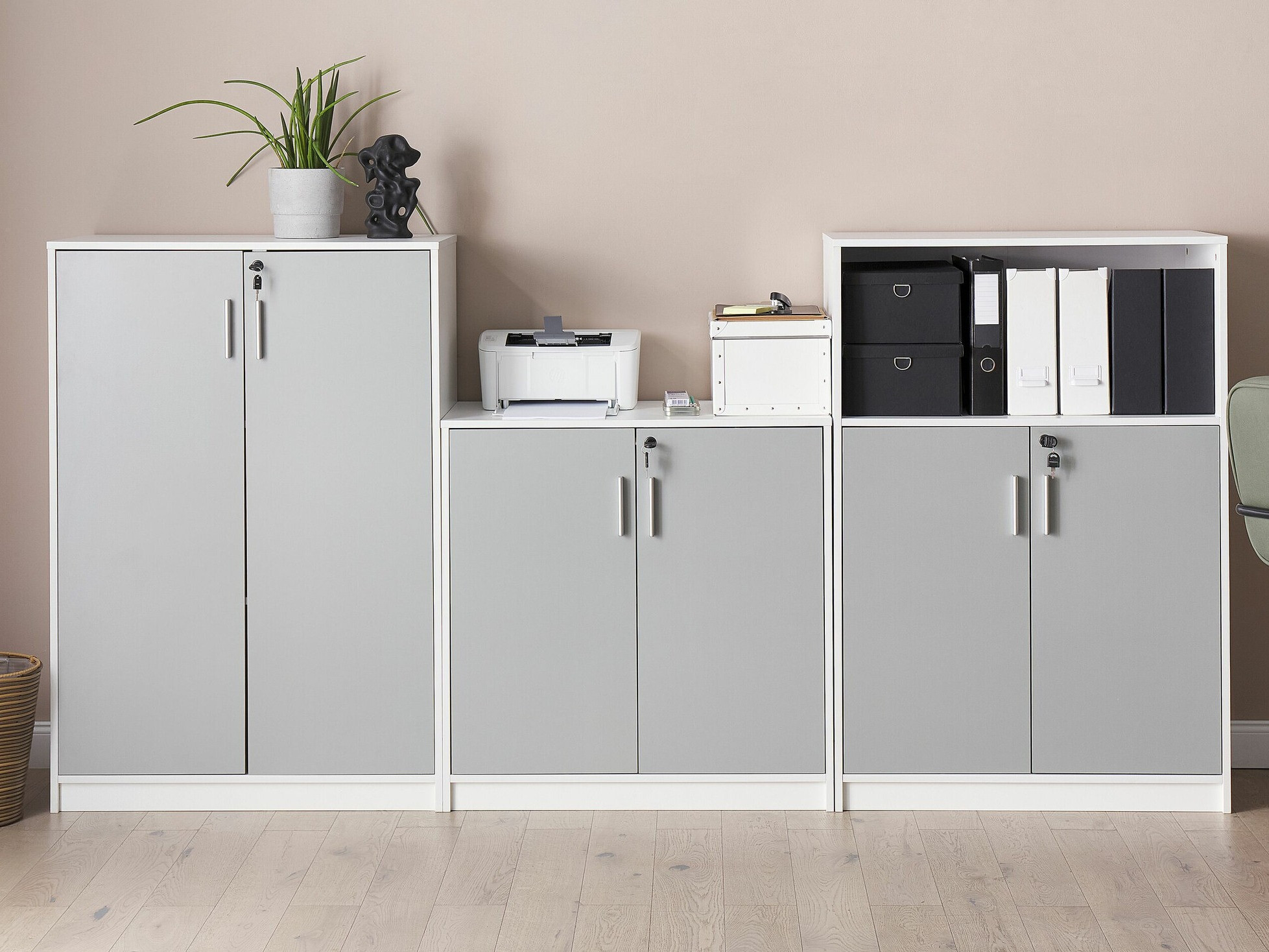 Ormarić Catferu 113 (Bijela + Siva)