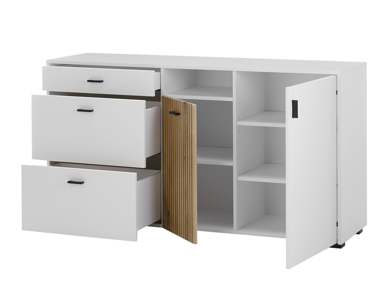 Komoda Belmelu 107 (Bijela + Hrast)