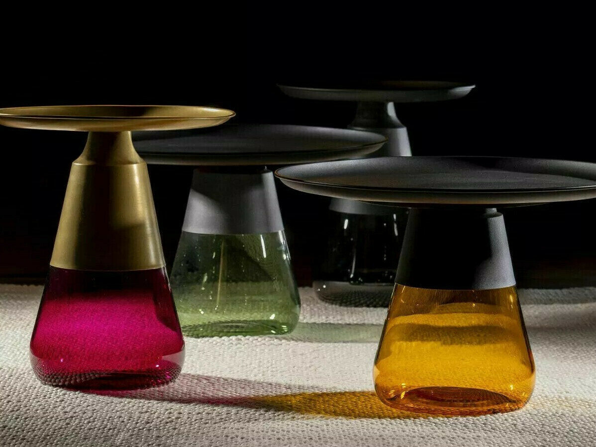 Stolić za kavu Detroit 440 (Zlatna + Ljubičasta)