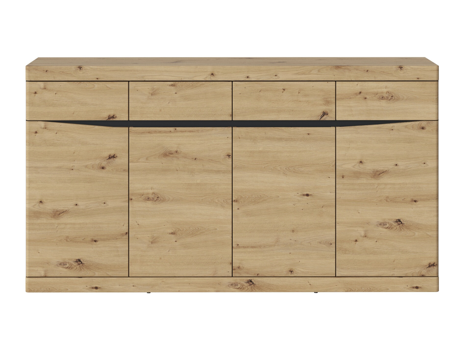 Komoda Venlori 124 (Antracit + Artisan hrast)