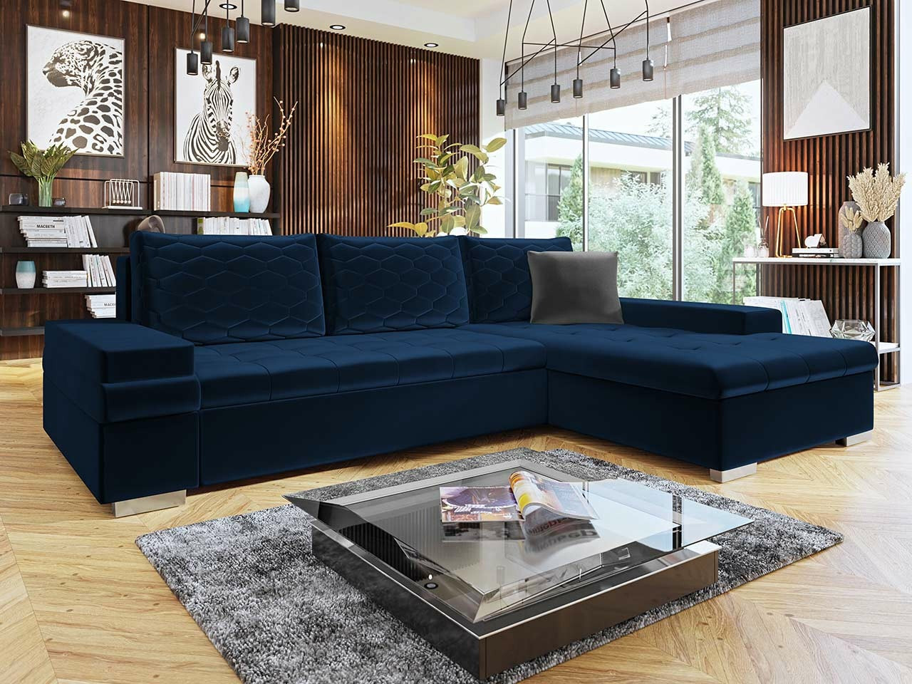 Kutna garnitura Comfivo Olivetum III (Magic Velvet 2216 + Magic Velvet 2216 + Magic Velvet 2217)