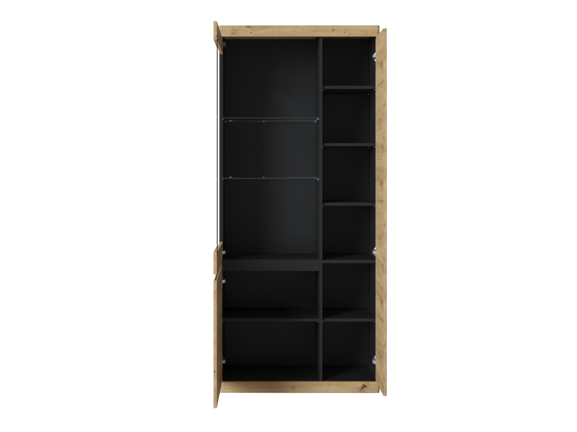 Polica Venlori 128 (Antracit + Artisan hrast)