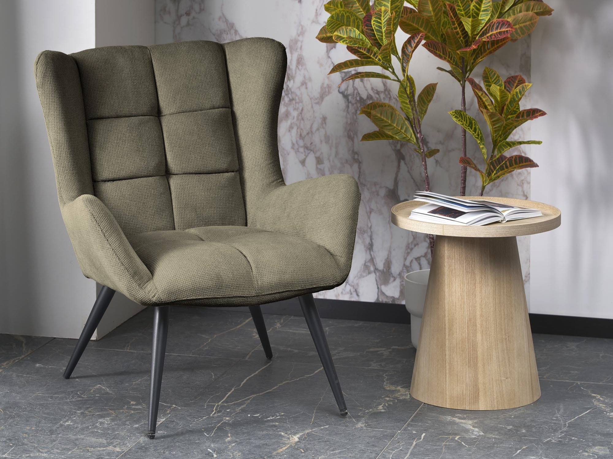 Fotelja Houston 1756 (Svijetla maslina)