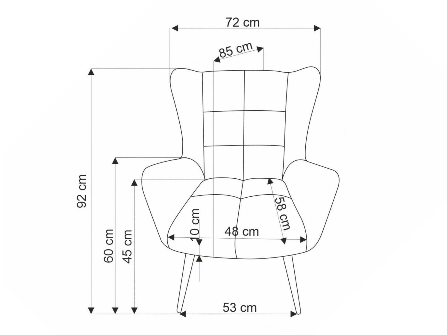 Fotelja Houston 1756 (Svijetla maslina)
