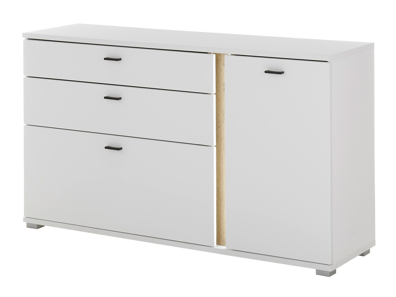 Komoda Avimavi 106 (Bijela + Hrast Wotan)