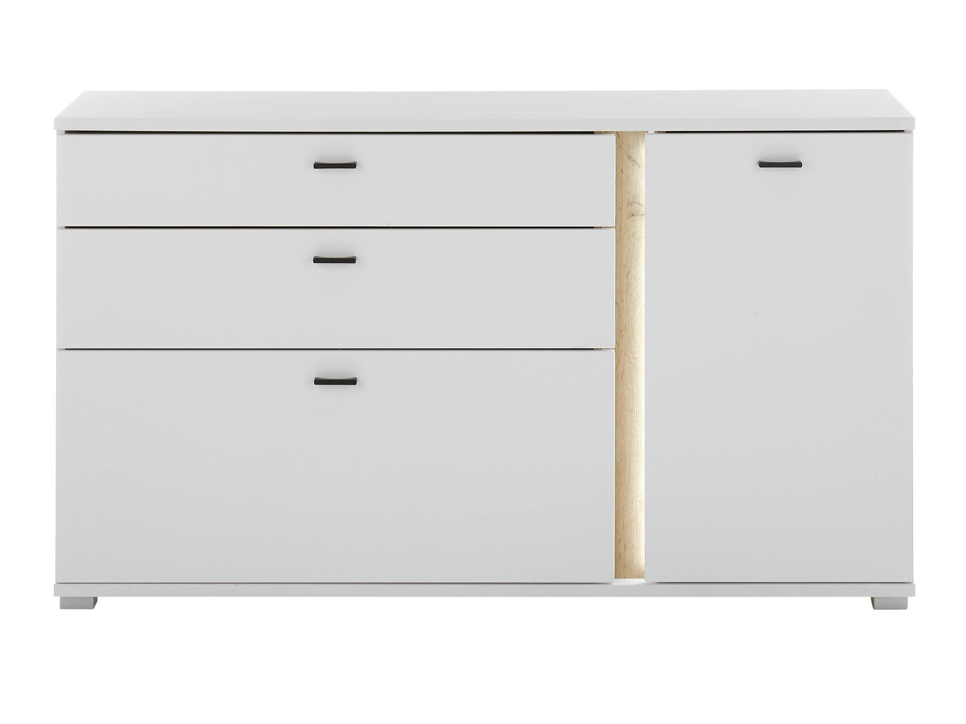 Komoda Avimavi 106 (Bijela + Hrast Wotan)