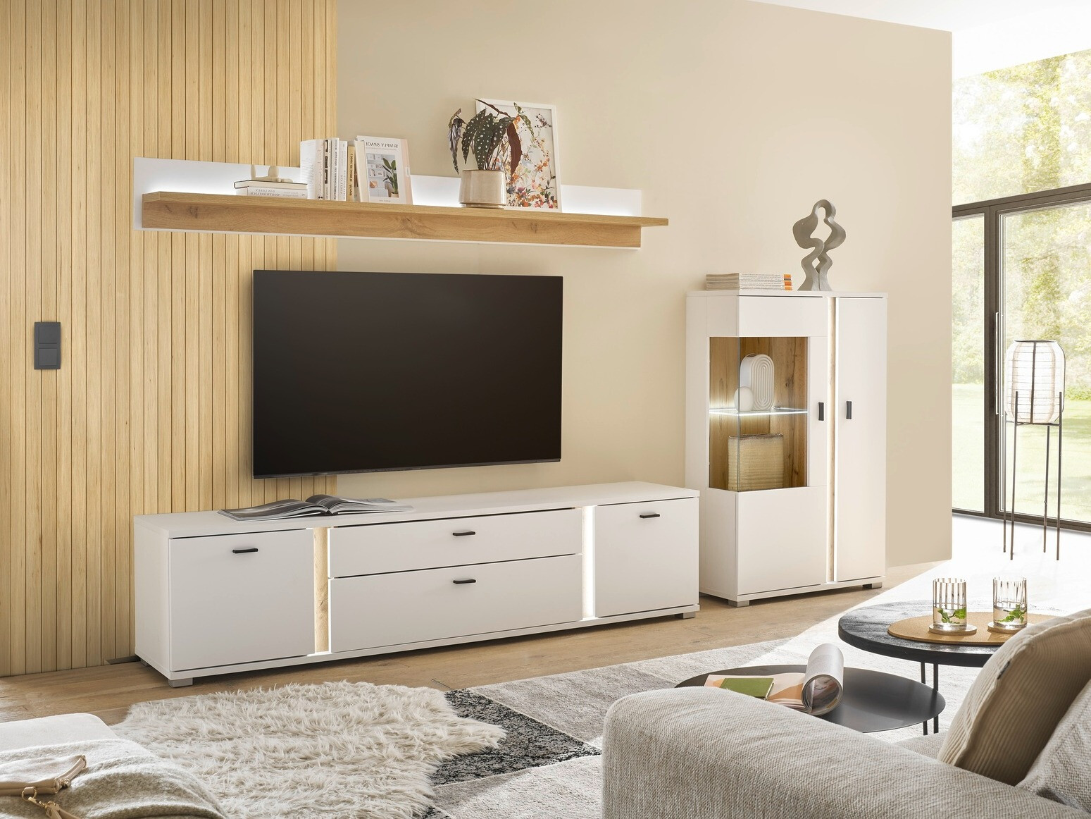 Ormarić Avimavi 102 (Bijela + Hrast Wotan)