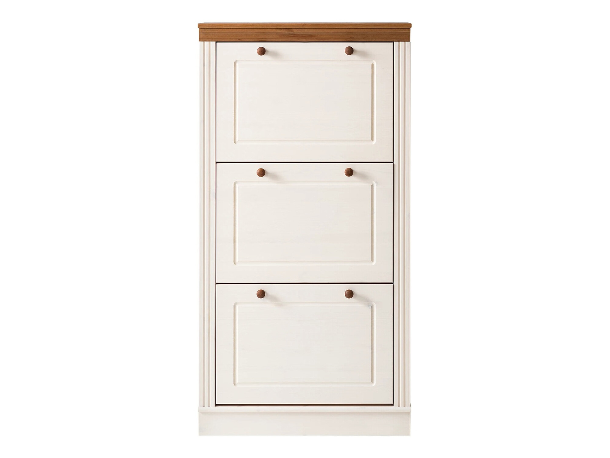 Ormarić za cipele Saltoro 138 (Bijela + Medeni hrast)