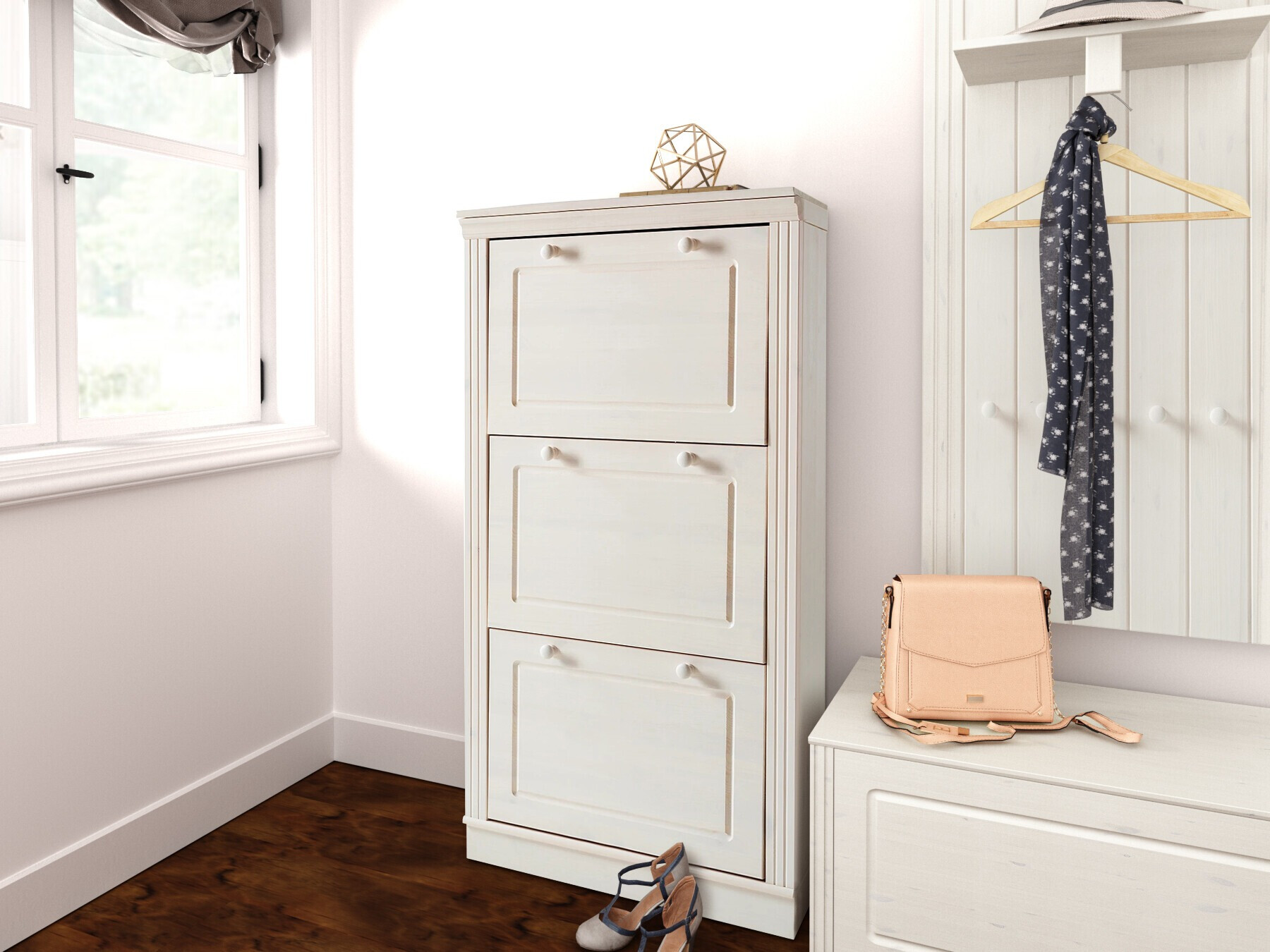 Ormarić za cipele Saltoro 138 (Bijela)