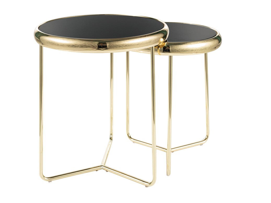 Set pomoćnih stolića Detroit 477 (Zlatna)