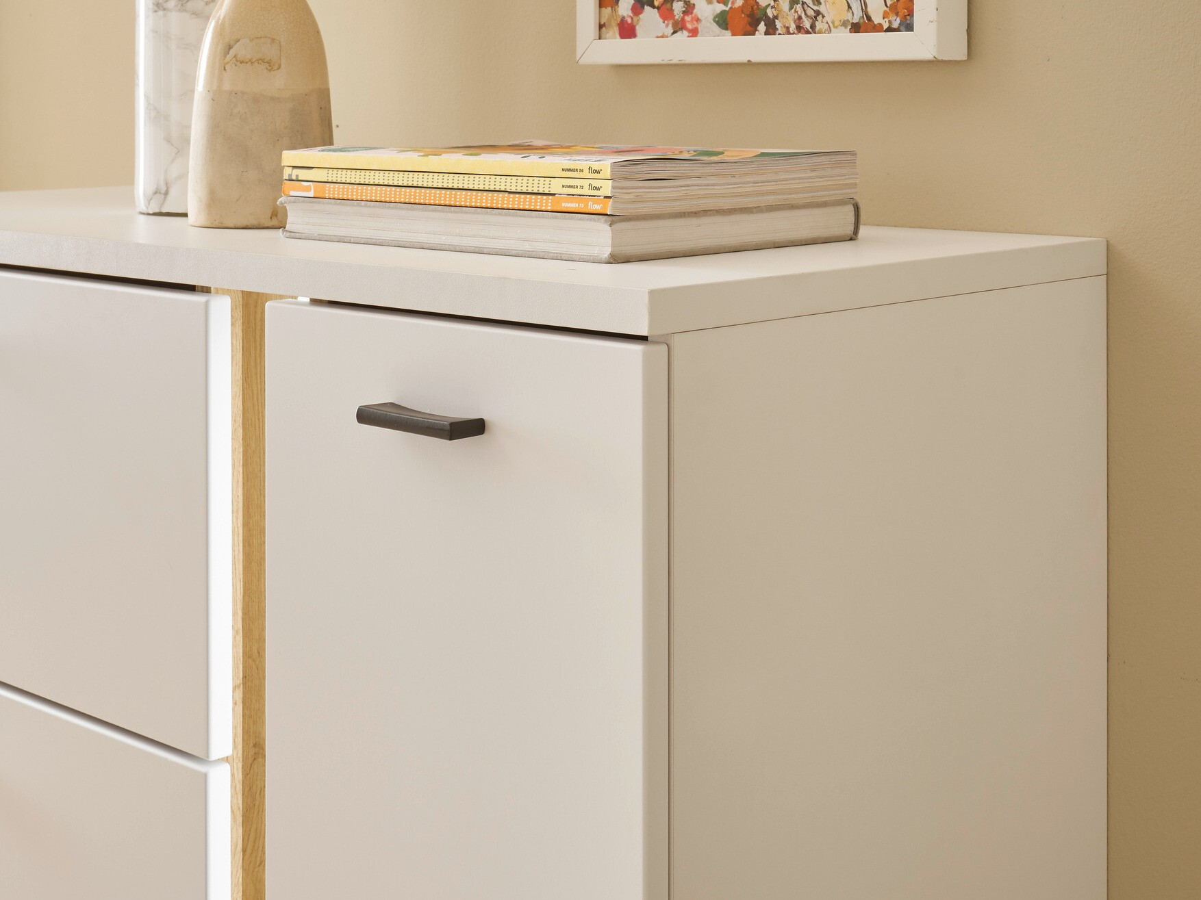 Komoda Avimavi 108 (Bijela + Hrast Wotan)