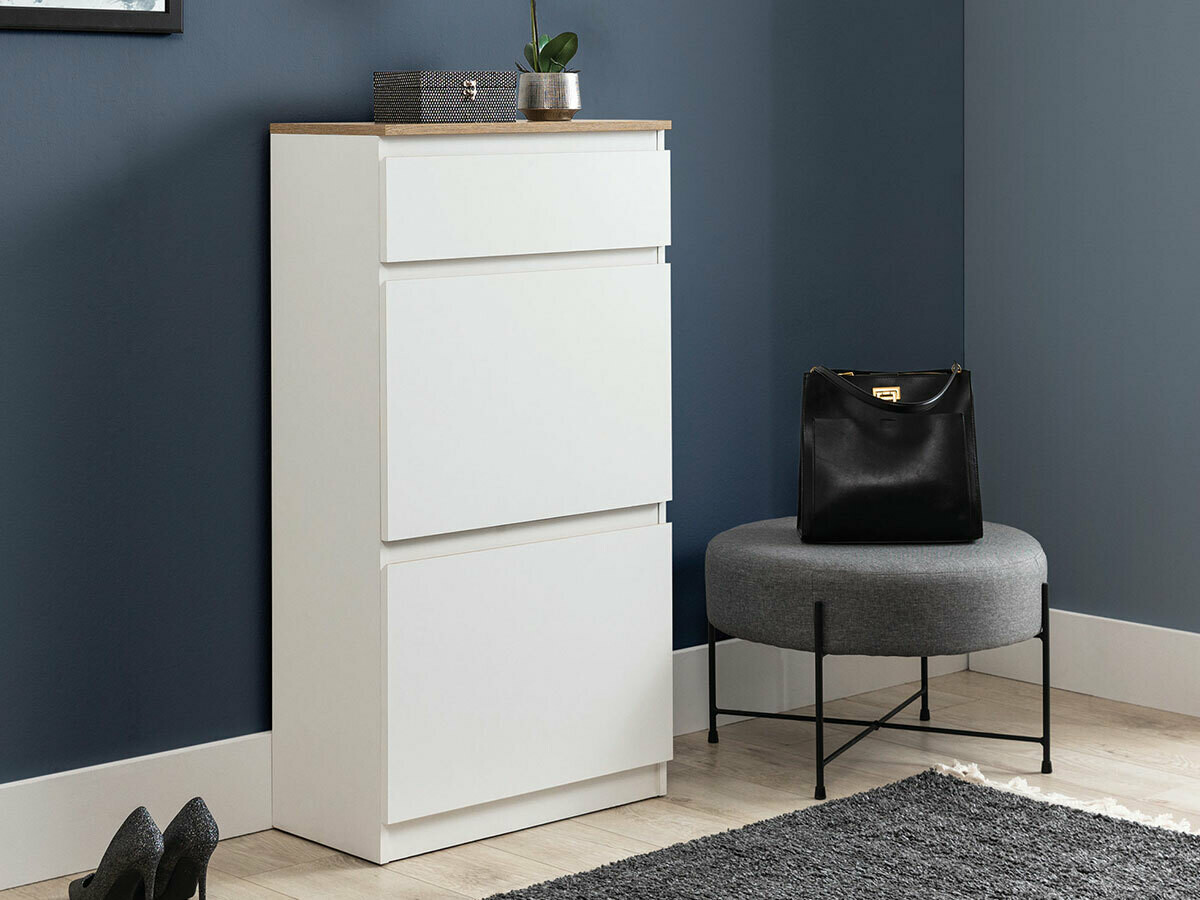 Ormarić za cipele Catelbi 108 (Bijela + Hrast)