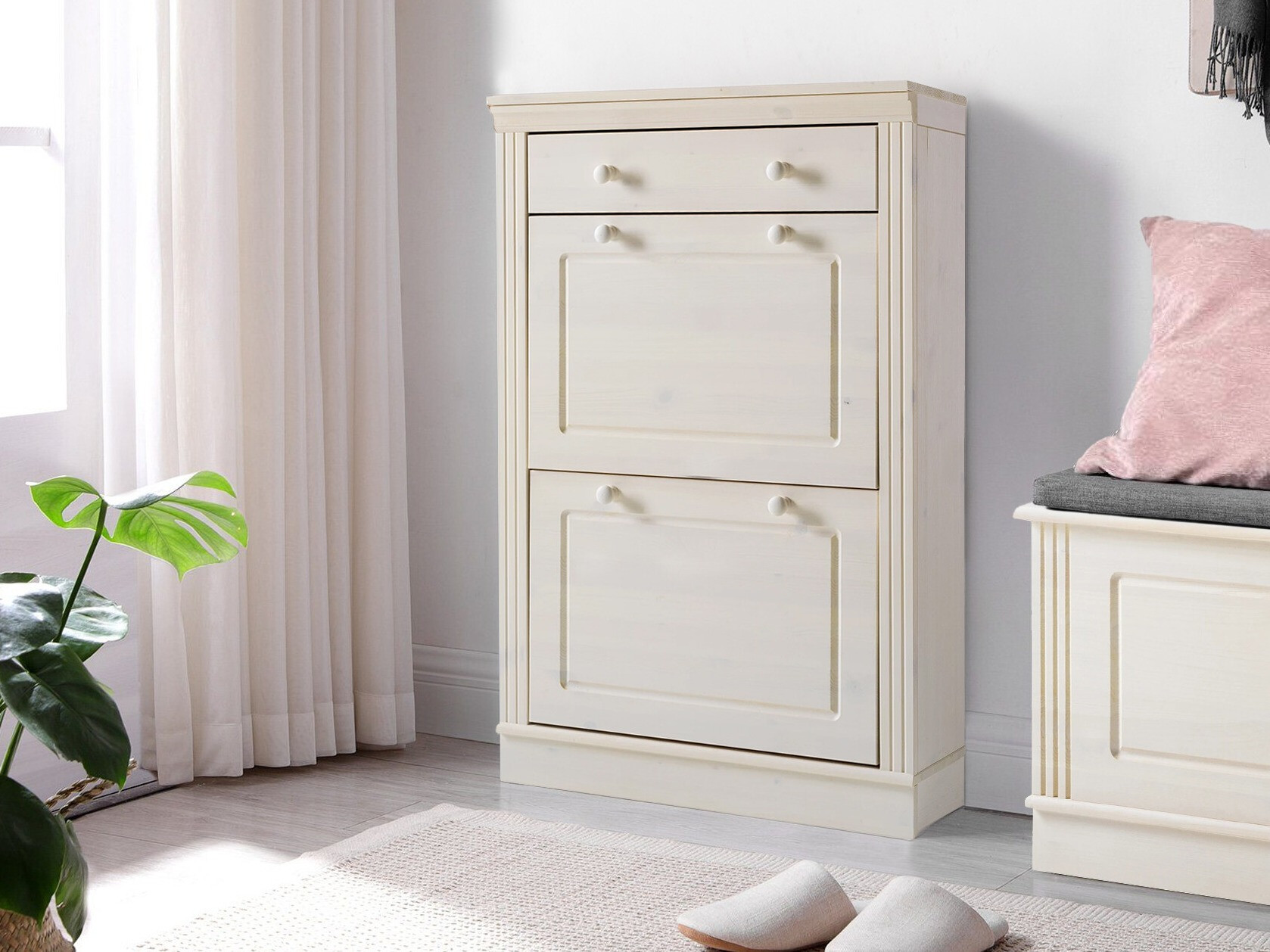 Ormarić za cipele Saltoro 132 (Bijela)